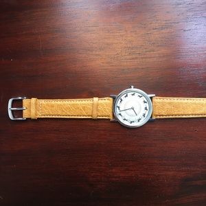 French Horse Watch with Leather Band
